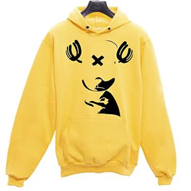 Imagem de Moletom Canguru Unissex Anime One Piece Tony Tony Chopper (P, Amarelo)