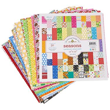 Imagem de DOODLEBUG 5719 Kit econômico cartolina 30,5 cm x 30,5 cm, 50 folhas