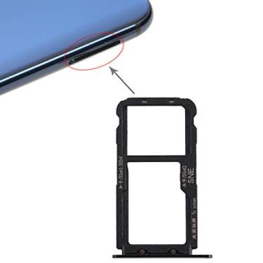 Imagem de LIYONG Peças sobressalentes para cartão SIM de reposição para Huawei Mate 20 Lite/Maimang 7 (preto) Peças de reparo (Cor: Preto)