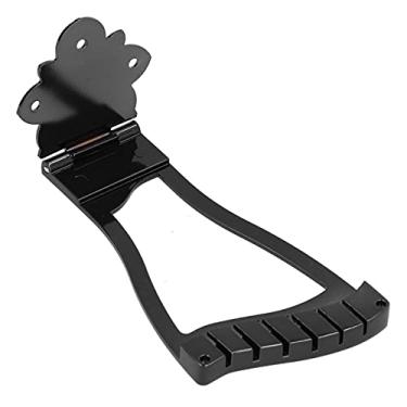 Imagem de Tailpieces de guitarra elétrica, Tailpiece Open Bridge com parafusos para jazz para instrumento musical(Preto)