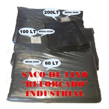 Imagem de Saco De Lixo 200 Litros Reforçado Fardo Com 5Kgs