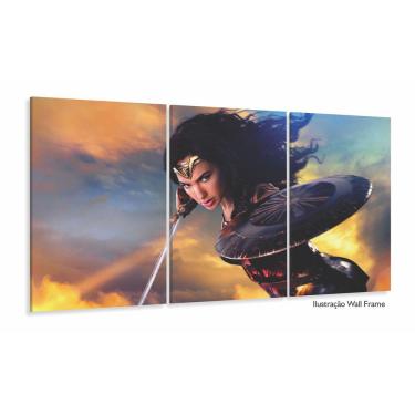 Imagem de Quadro Decorativo Mulher Maravilha - Heróis - Tela Em Tecido