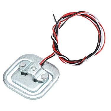 Imagem de Sensor de pesagem, 4 peças 50 kg/110 lb meia ponte sensor de peso 3 células de carga com fio calibre de tensão elétrico