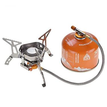 Imagem de Mini fogão a gás de acampamento à prova de vento NC 3500W Mini queimador dobrável para cozinha ao ar livre