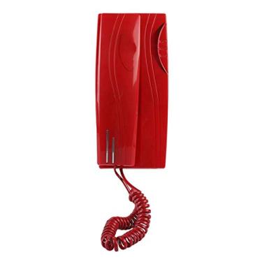 Imagem de Telefone de linha de parede, telefone fixo montado com fio de parede com fio com pausa/redial para escritório em casa, telefone fixo, sem bateria