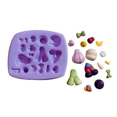 Imagem de Confeitaria dos moldes, F1165 MOLDE DE SILICONE CORPO CIRCO PALHAÇO UNIVERSAL CONFEITARIA BISCUIT