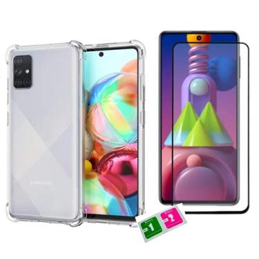 Imagem de Kit Capa Antishock + Película Vidro 3D Compatível Samsung Galaxy M51 6.67"