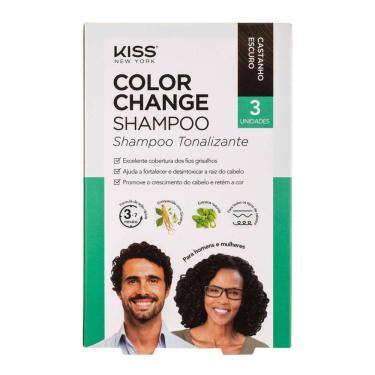 Imagem de Shampoo Tonalizante Kiss Ny Color Change Castanho Escuro
