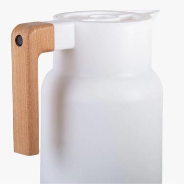 Imagem de Garrafa Térmica De Plástico Organic Branca 01Lt - Lyor