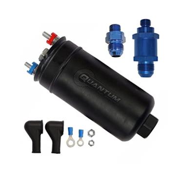 Imagem de Substituição de bomba de combustível QFS Performance 380LPH compatível para automóveis, com entrada 8 AN/saída 8 AN e válvula de retenção do fabricante original 50-1005, 0580254044