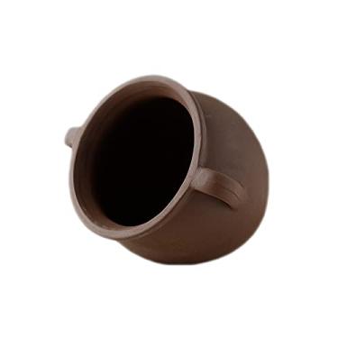 Imagem de Norgail Decoração de cerâmica de caverna de aquário para camarão Amano Cichlid com esconderijo de peixe e decoração de vaso de reprodução Tamanho: 8,3 cm