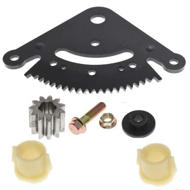 Imagem de labwork Sector de direção e engrenagem de pinhão com buchas de reposição para John Deere LA130 LA135 LA140 LA145