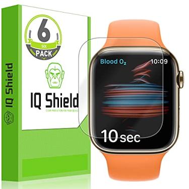 Imagem de Protetor de tela IQ Shield compatível com Apple Watch Series 8/7 (41 mm) (pacote com 6) filme transparente antibolhas