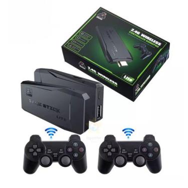 DAFUSHOP Videogame Stick 10mil Jogos 64gb 2 Controles Sem Fio