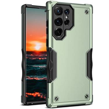 Imagem de Capa para celular ultrafina à prova de choque para Samsung Galaxy S22 Ultra S21 FE S22 Plus A12 A22 A33 A73 A53 Capa resistente resistente, verde, para Samsung M51