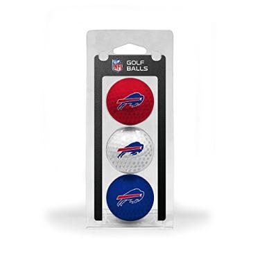 Imagem de Team Golf Bolas de golfe NFL Buffalo Bills tamanho regulamentado, pacote com 3, impressão colorida e durável do time