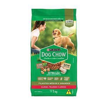 Imagem de Purina Dog Chow Dow Chow Nestlé Purina Dog Extralife Filhotes Médios E Grandes Carne Frango E Arroz 1Kg