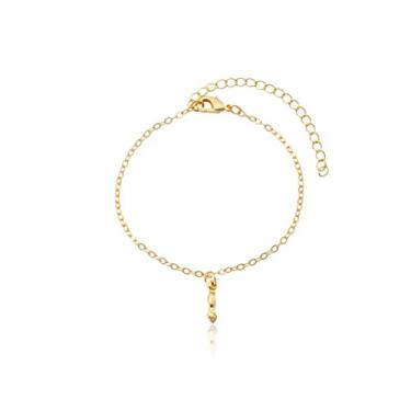 Imagem de Pulseira Infantil bebê/criança com figa figuinha banhada a ouro 18k e Antialérgica.