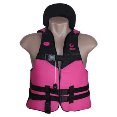 Imagem de Colete Salva Vidas 15Kg Rosa Infantil Praia Piscina Barco