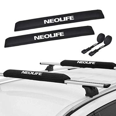 Imagem de Almofadas de teto macias da Neolife com duas tiras de amarrar de 15 pés para prancha de surf, prancha de snowboard, 19/28 polegadas (par), 28 Inch With 2 Straps, 28 inch