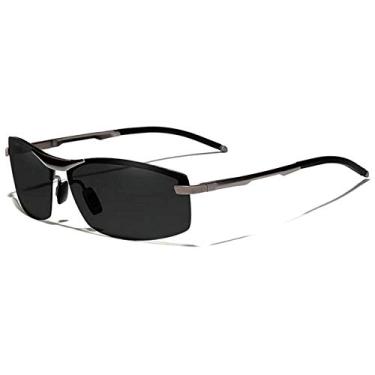 Imagem de Oculos de Sol Masculino Kingseven de Aluminio Oculos de Sol Esportivo com Proteção Uv400 Polarizados (C3)
