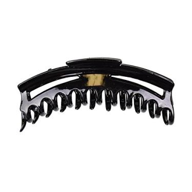 Imagem de Clipe de queixo longo para cabelo, Preto, 5.5 Inch wide