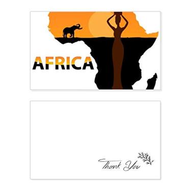 Imagem de Mapa da África, Savanna, Elefante, Vida Selvagem, Cartão de agradecimento, Papel de Aniversário