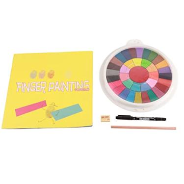 Imagem de Pacotes de Ferramentas de Cores e Livros Interessantes para Bebês, Laváveis, Selos, Pintura a Dedo para Crianças, Brinquedos de Desenho a Dedo, Pintura de Artesanato DIY