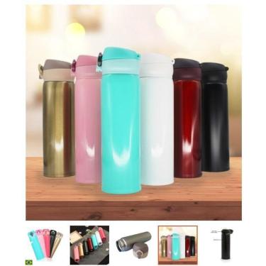 Imagem de Garrafa Térmica 500ml Aço Inquebrável Trava Vacuum Cup Academia Treino Pesado-Unissex