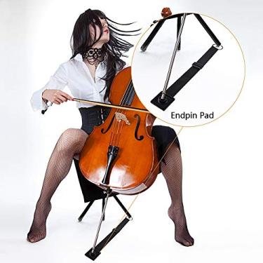 Imagem de Suporte Antiderrapante para Violoncelo, Violoncelo, Suporte de Pino Antiderrapante Durável, Rolha de Pino, Almofada de Descanso, Protetor de Piso, Acessórios de Instrumento,