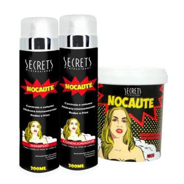 Imagem de Kit Home Care Nocaute Secrets Antifriz Shampoo Condicionador E Máscara