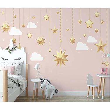 Imagem de Papel de parede de fundo de nuvem branca - 460 cm (L) x 280 cm (A)