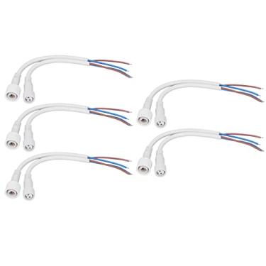 Imagem de 5 conjuntos de 2 pinos conector elétrico plugues macho e fêmea à prova d'água kit de conexão rápida plug cabo 17AWG conector macho e fêmea