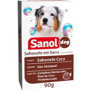 Imagem de Sabonete Cão/gato Coco 90g Sanol