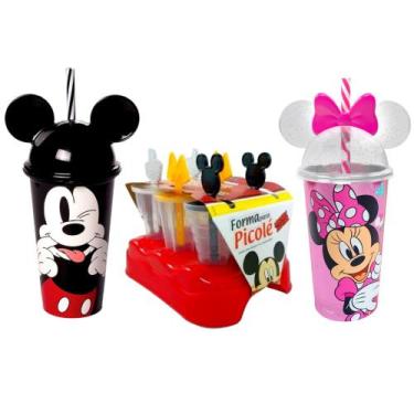 Imagem de Kit Disney Com Fabrica De Sorvete Com 6 Forminhas E Copo Da Minnie E M