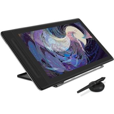 Imagem de HUION Mesa digitalizadora Kamvas Pro 16 2.5K QHD com tela QLED Tablet gráfico totalmente laminado com caneta, tablet de arte digital de 15,6 polegadas compatível com Mac, PC, Android e Linux