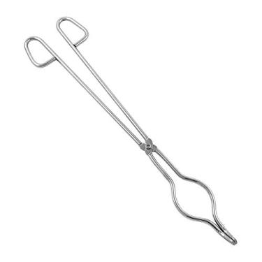 Imagem de QWORK Pinça de cadinho de aço inoxidável de 40,6 cm para laboratório, indústria
