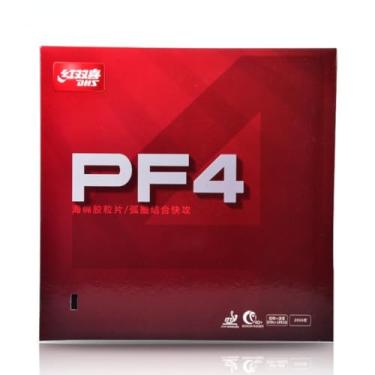 Imagem de Ppbigu Borracha de treinamento de tênis de mesa para mais de 40 bolas, pips-in de borracha de pingue-pongue PF4 com esponja para jogador de nível inicial, espessura máxima (aproximadamente 2,2 mm)