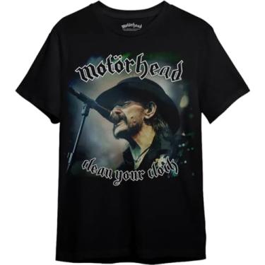 Imagem de Camiseta Motorhead Lemmy Clock (BR, Alfa, PP, Regular, Preto)
