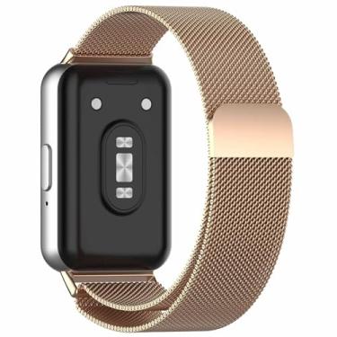 Imagem de Pulseira Magnetica-Milanese LTIMPORTS, compativel com Galaxy Fit 3 Sm-R390 (Rose-Gold)