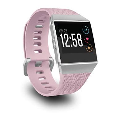 Imagem de AIUNIT Pulseira esportiva compatível com Fit Bit Ionic com fivela prateada, pulseira de substituição grande e pequena para relógio inteligente Fit bit Ionic