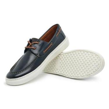 Imagem de Sapato Dockside Casual Luxo Couro Legitimo Solado Borracha-Masculino