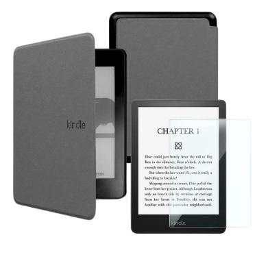 Imagem de Capa Para Kindle 11 Geração Interior De Camurça + Película
