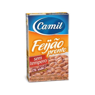 Imagem de FEIJAO PRONTO CARIOCA SEM TEMPERO CAMIL CX 490G