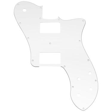 Imagem de Musiclily Pro 15 Furos Coberto HH Escudo para Guitarra México Fender 72 Tele Deluxe Style, 3 camadas Branco