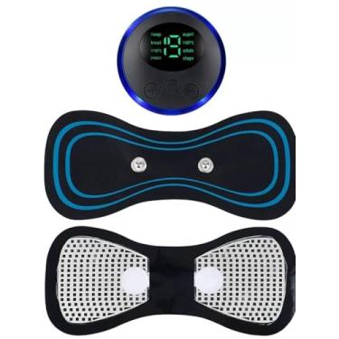 Imagem de Massageador Muscular Elétrico, Ajuda aliviar a dor Muscular e tensão, Massageador Portatil, Massagem de vibração, Tela Digital, 17 Modos, Confortável nas Costas, Pescoço, Ombros e pernas, Bateria de Longa Duracao. (Preto e Azul)