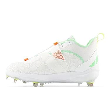 Imagem de New Balance FuelCell Lindor V2 Metal Baseball Tênis masculino, Branco ótico/libélula neon/jade elétrico, 13