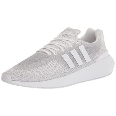 Imagem de adidas Originals Tênis masculino Swift Run 22, Branco/cinza/preto, 10.5