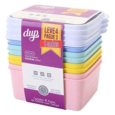 Imagem de Kit De Potes Cozinha 500ml Colorido