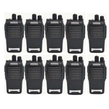 Imagem de Kit 10 Walktalk Baofeng Radio Comunicador Bf777s